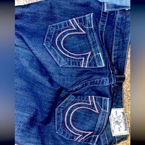 Women’s dark wash boot cut true religion jeans